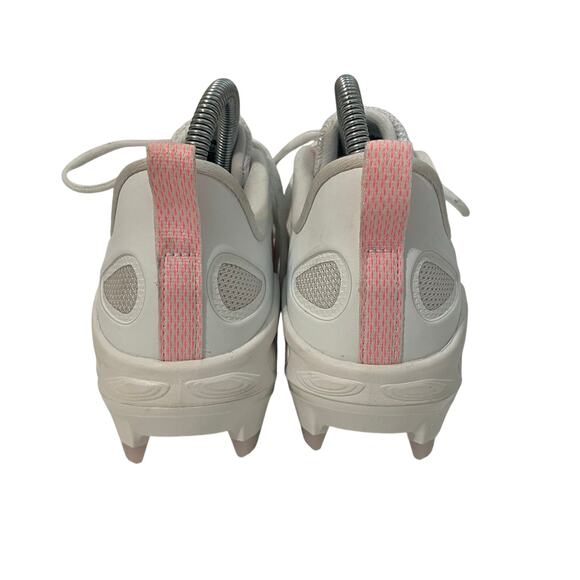 New Balance Unisex White Pink Fresh Foam Velo V4 Softball Cleats Sneakers 7.5 - Picture 5 of 12